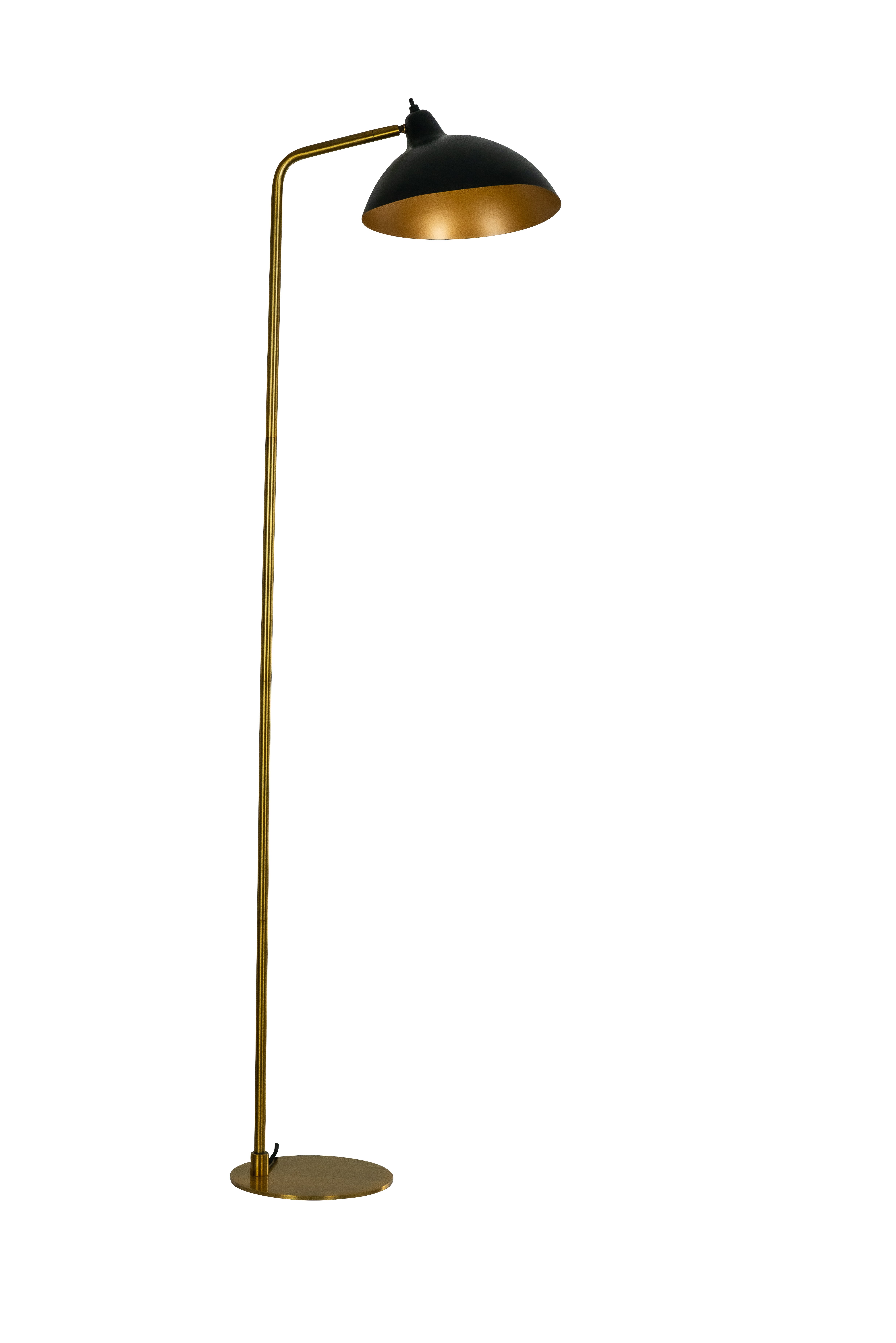 Dyberg-Larsen - Futura Floor Lamp - Black/Brass (7221)