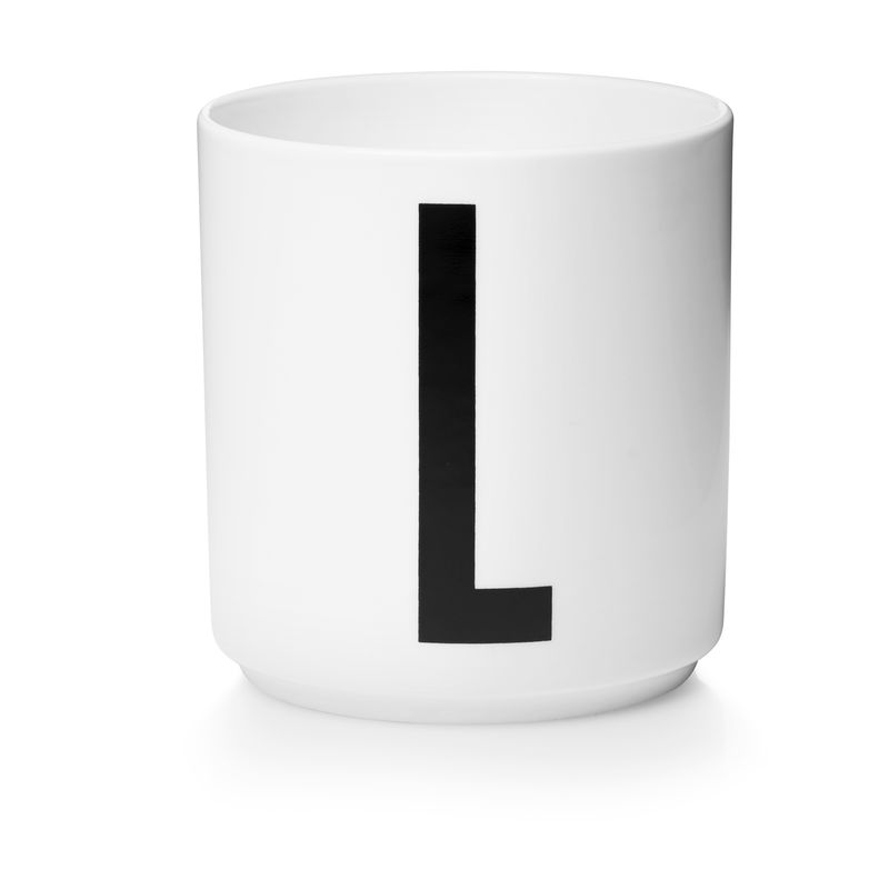 ​Design Letters - Personal Porcelain Cup L - White (10201000L)