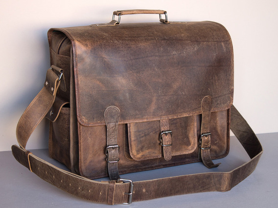 Large Overlander Leather Bag 18 Inch 18 Inch
