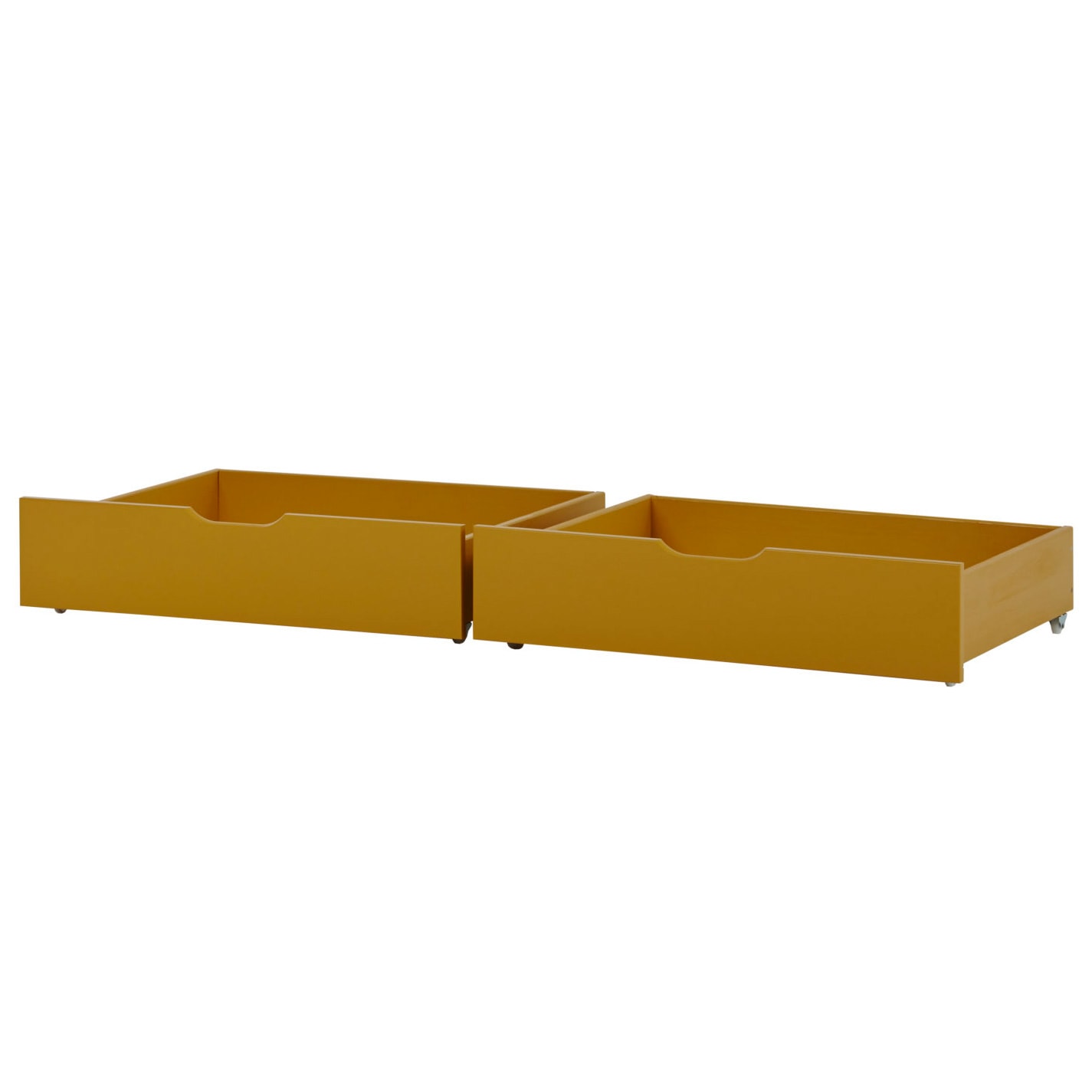 Hoppekids - IDA-MARIE Bed Drawer on Wheel 2 pcs - Autumn Yellow