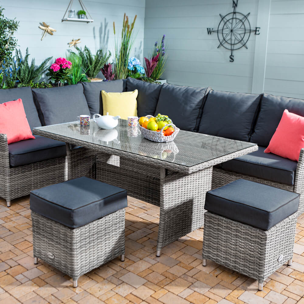 2021 Hartman Westbury Rectangular Casual Dining Set - Ash/Slate