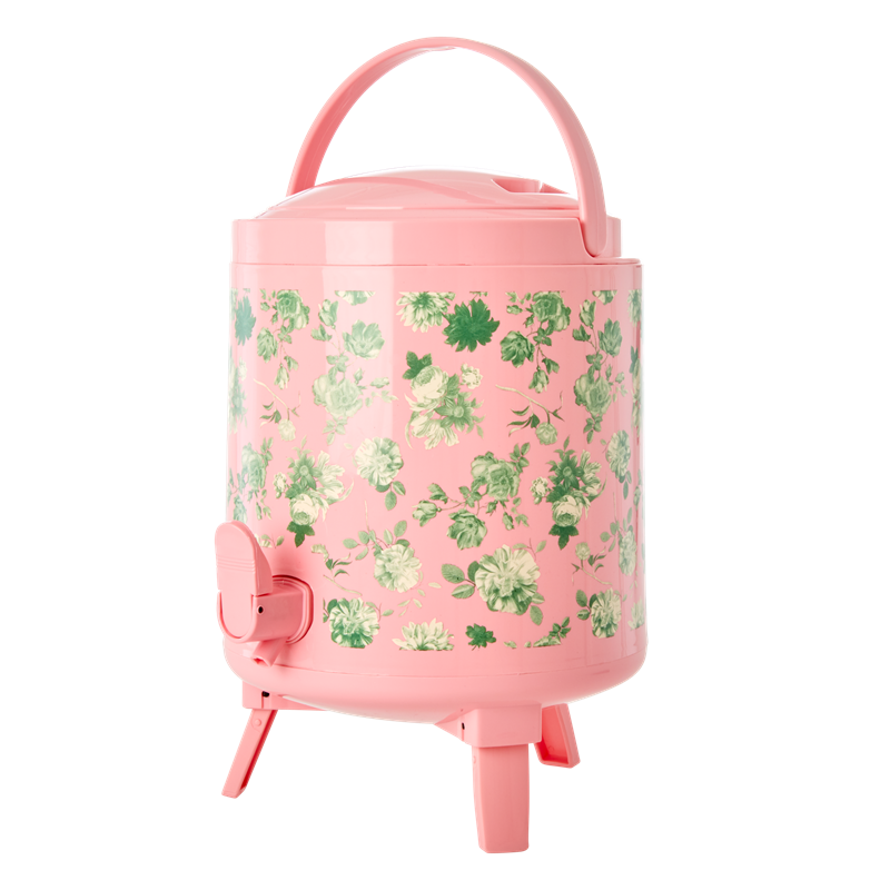 Rice - Cooler Tank 8 L - Pink Green w. Rose Print