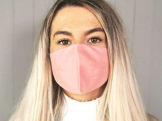 Pink Cotton Face Mask