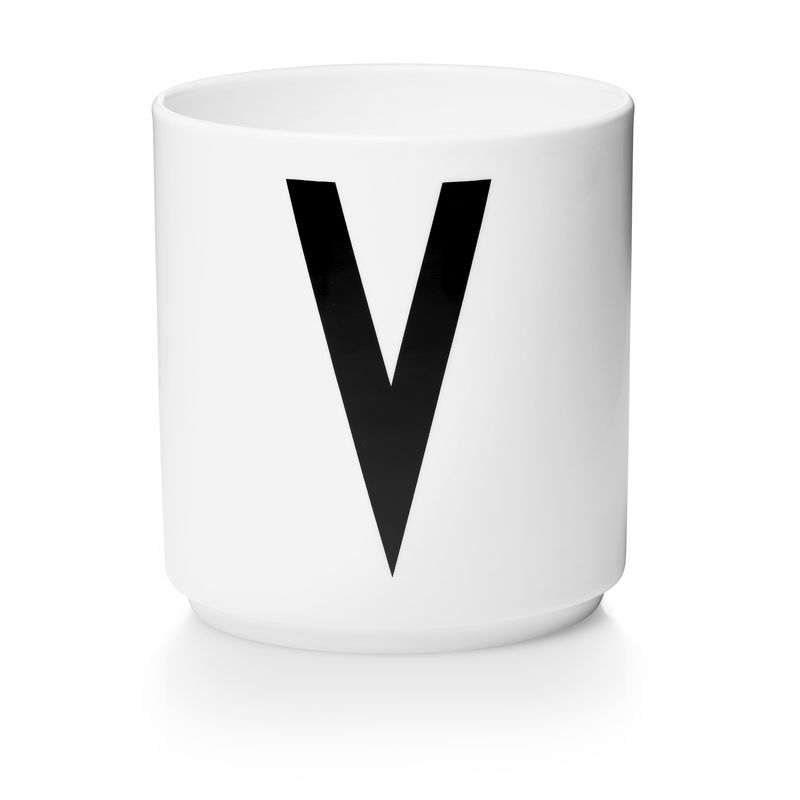 Design Letters - Personal Porcelain Cup V - White