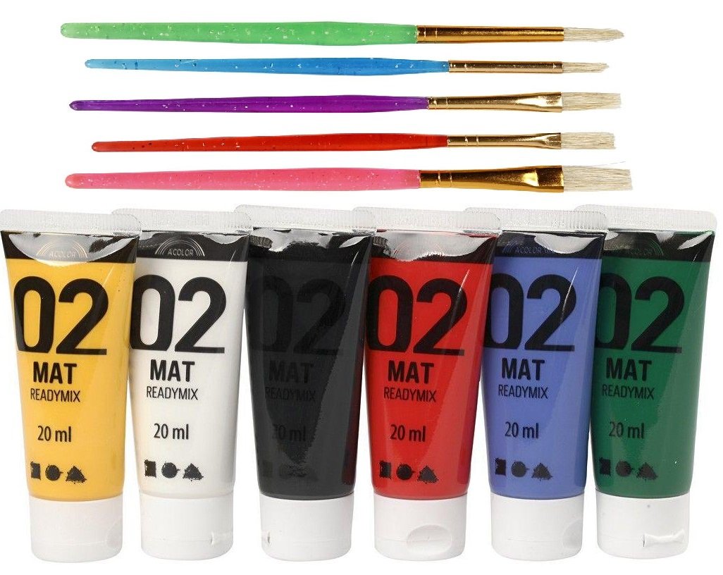 A-Color - Mat Colors and Kids Paint Brushes