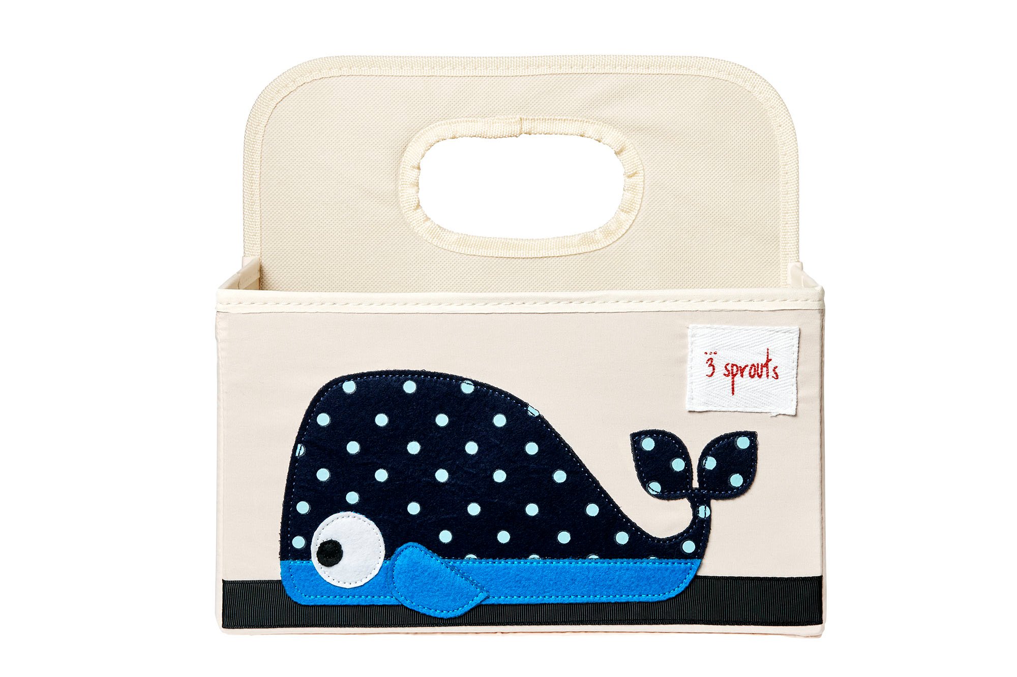3 Sprouts - Diaper Caddy - Blue Whale