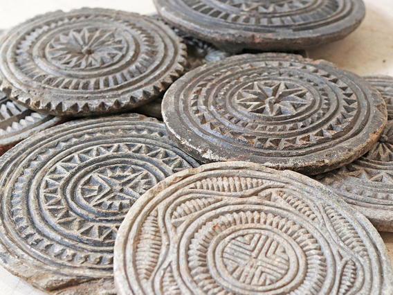 Large Vintage Stone Coaster