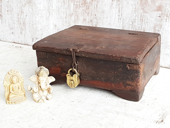 Old Small Wooden Box Brown