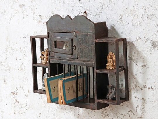 Vintage Display Cabinet Green