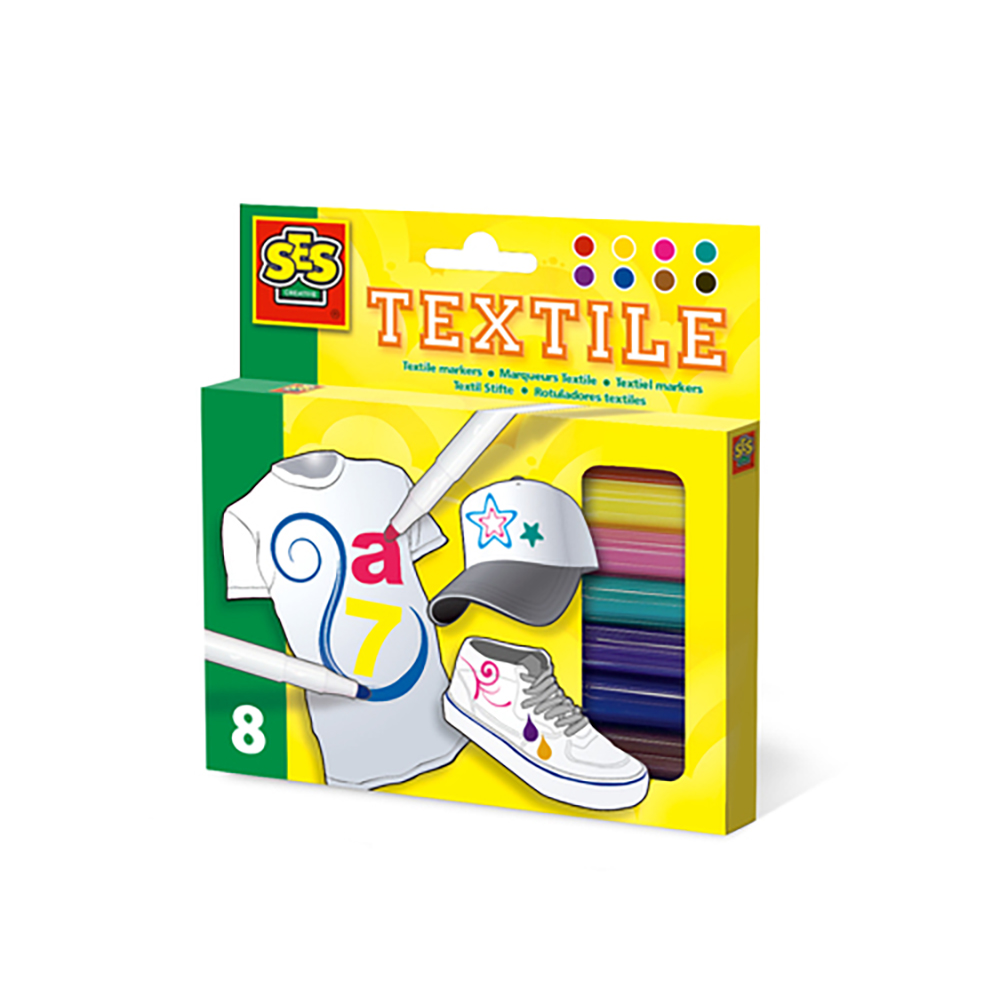 Ses Creative - Textile markers 8 pack (S00271)