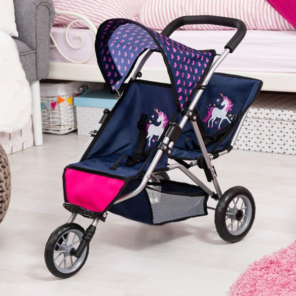Bayer - Twin Dolls pram Duo - Unicorn (39154AA)