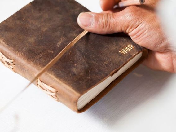 Medium Leather Bound Journal Medium
