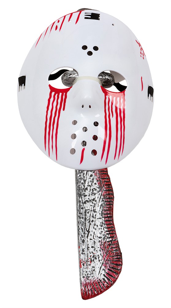 Halloween Bloody Jason Mask w. Machete (95964)