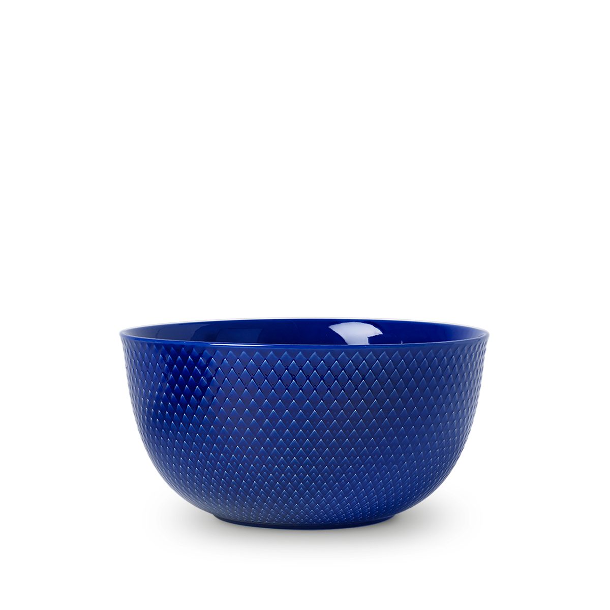 Lyngby Porcelæn - Rhombe Color Serving Bowl Dia. 22cm - Dark Blue (201915)