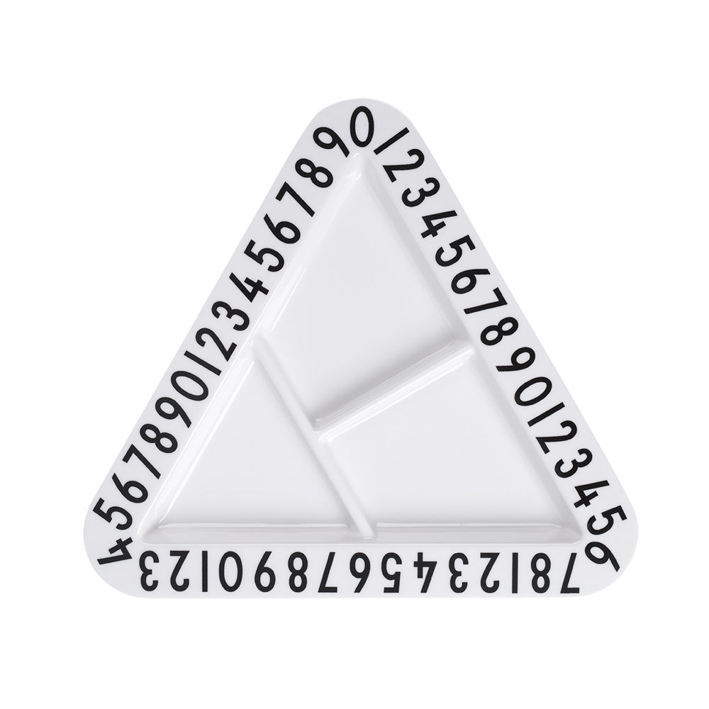 ​Design Letters - Melamine Triangular Snack Plate (20201004SNACK TRI)