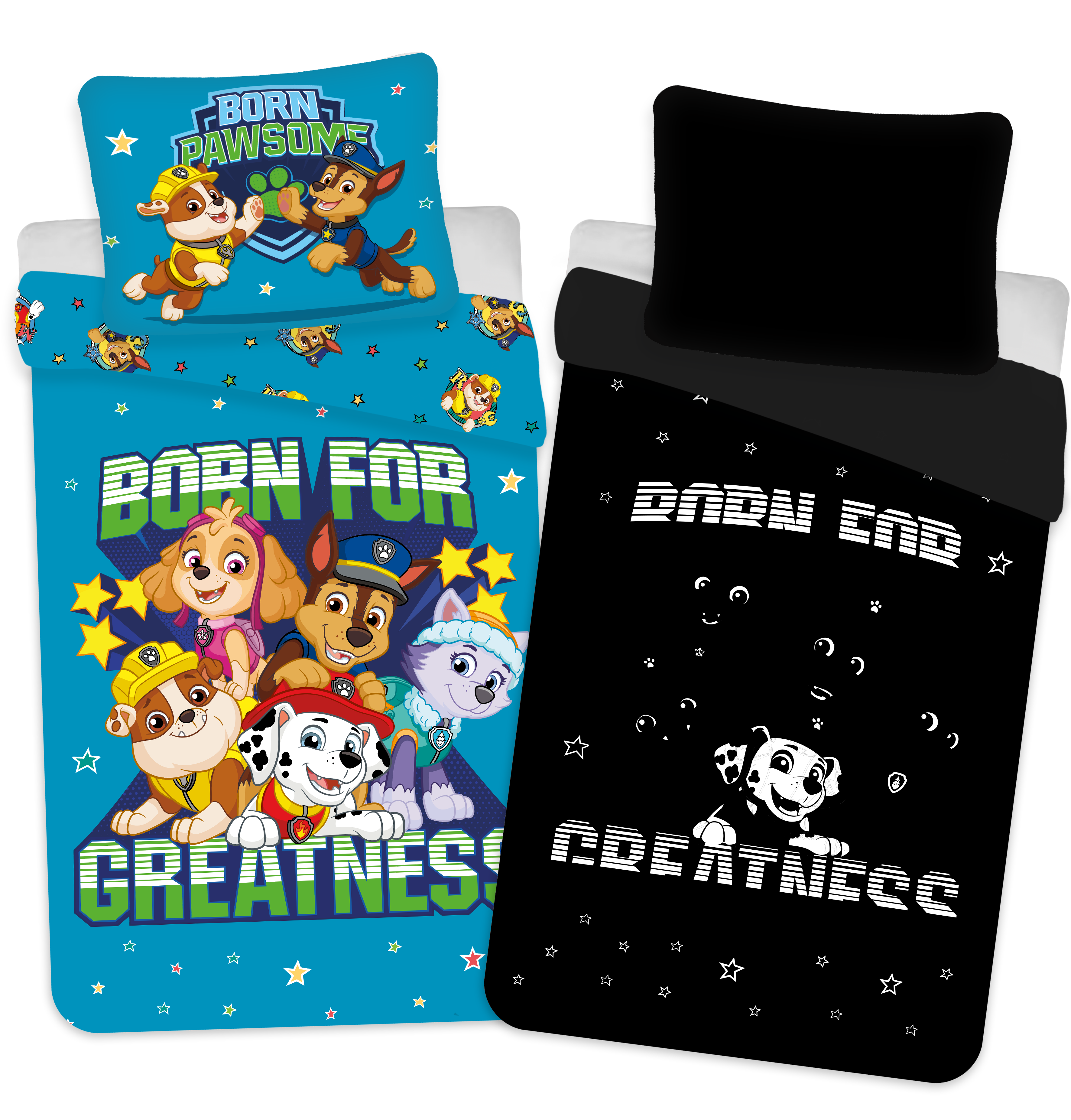Bed Linen - Junior Size 100 x 140 cm - Glow in the Dark - Paw Patrol (1029077)
