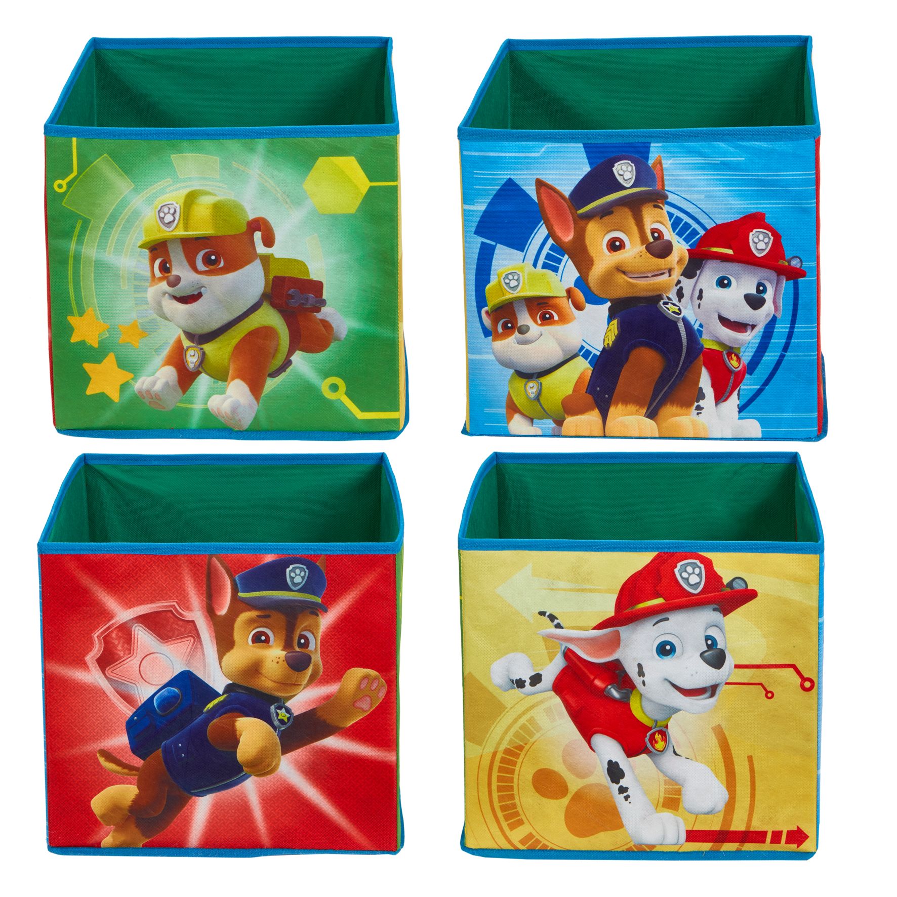 Paw Patrol - Kids Cube Toy Storage Bins (291PTR01NE)