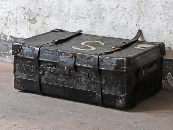 Black Travel Trunk Black