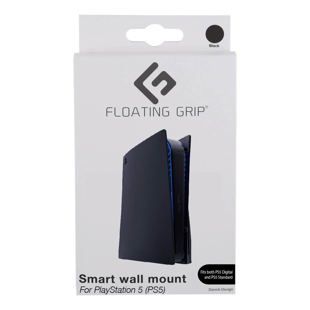 Floating Grip Playstation 5 Wall Mount by Floating Grip Black