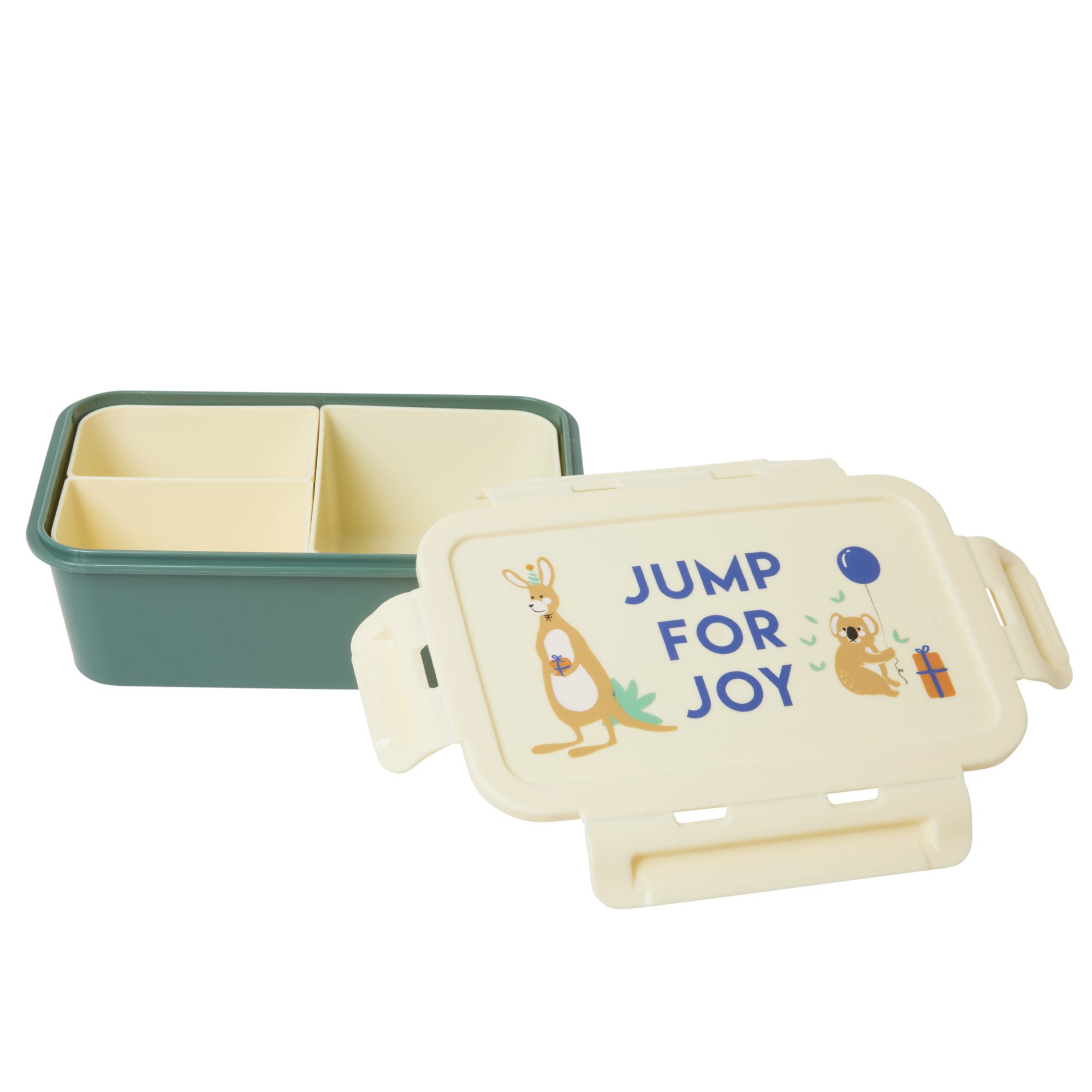 Rice - Lunchbox w. 3 Inserts - Green Party Animal