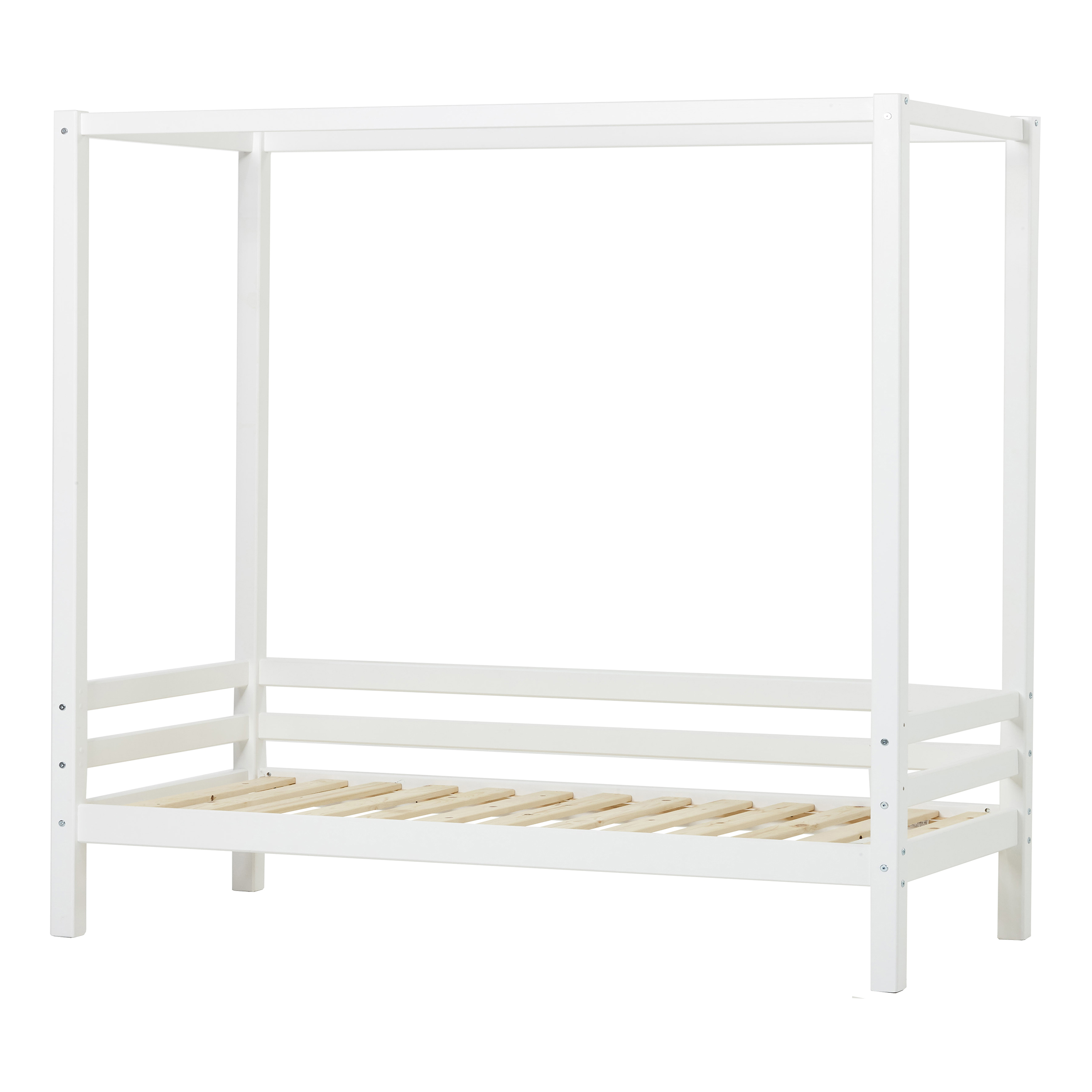 Hoppekids - BASIC Canopy bed 90×200 cm - White
