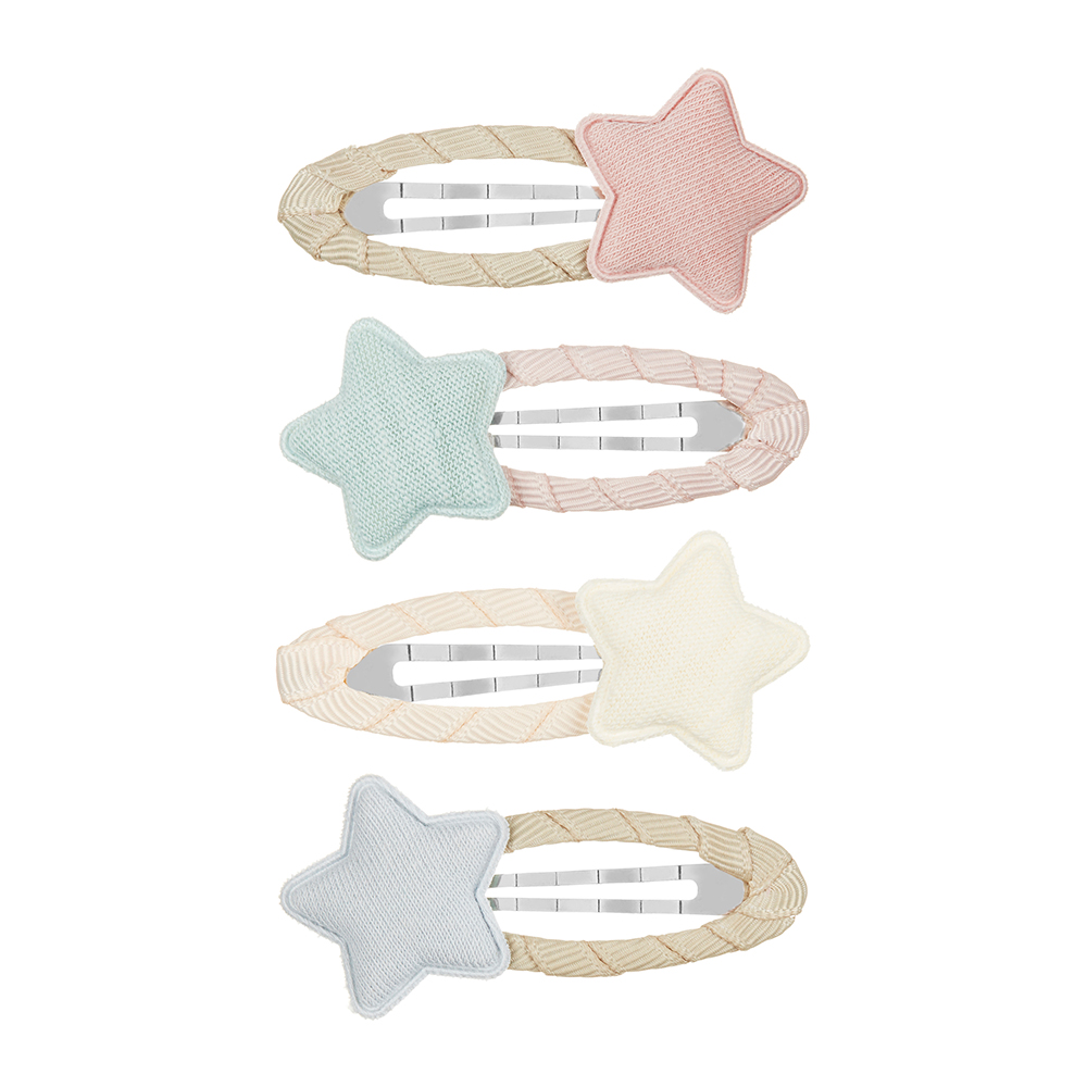 Mimi & Lula - Hair Clips 4 pc, Pastel tokyo stars (70200447)