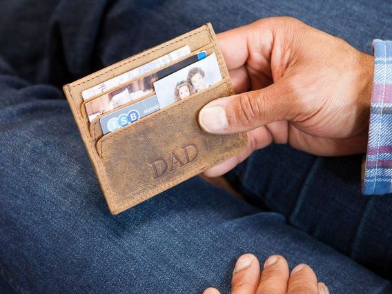 Credit Card Wallet Brown