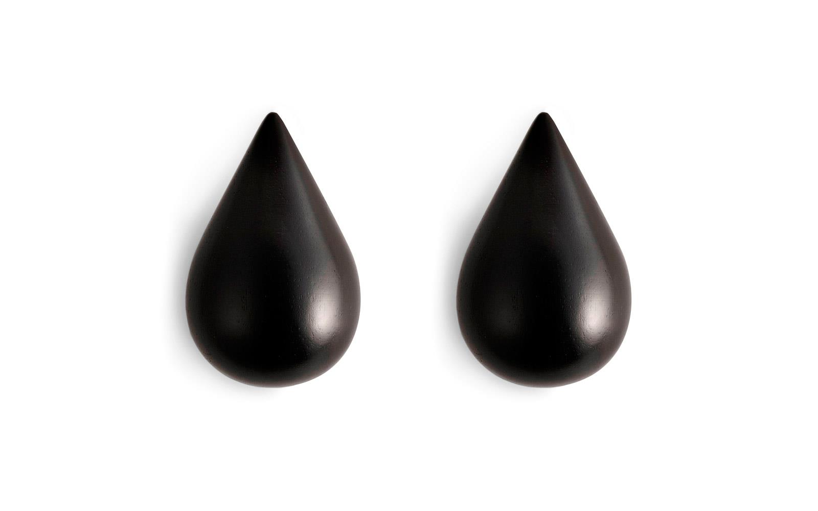 Normann Copenhagen - Dropit Hooks Set of 2 Large - Black (331505)