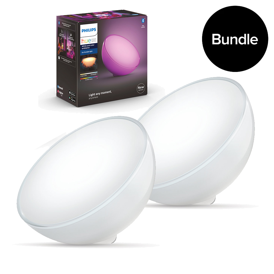 Philips Hue - 2xGo Table Lamp - New edition - Bundle