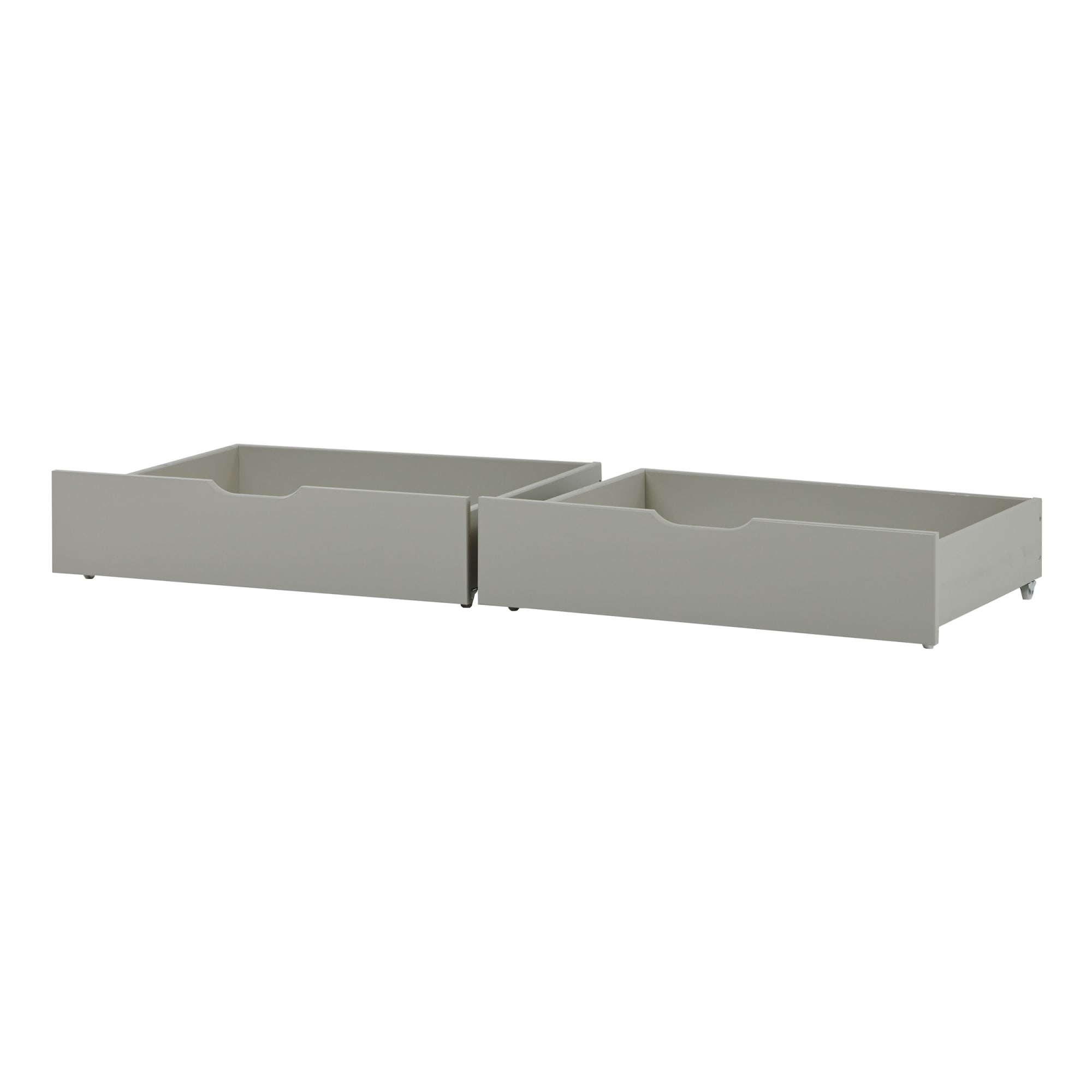 Hoppekids - IDA-MARIE Bed Drawer on Wheel 2 pcs - Dove Grey