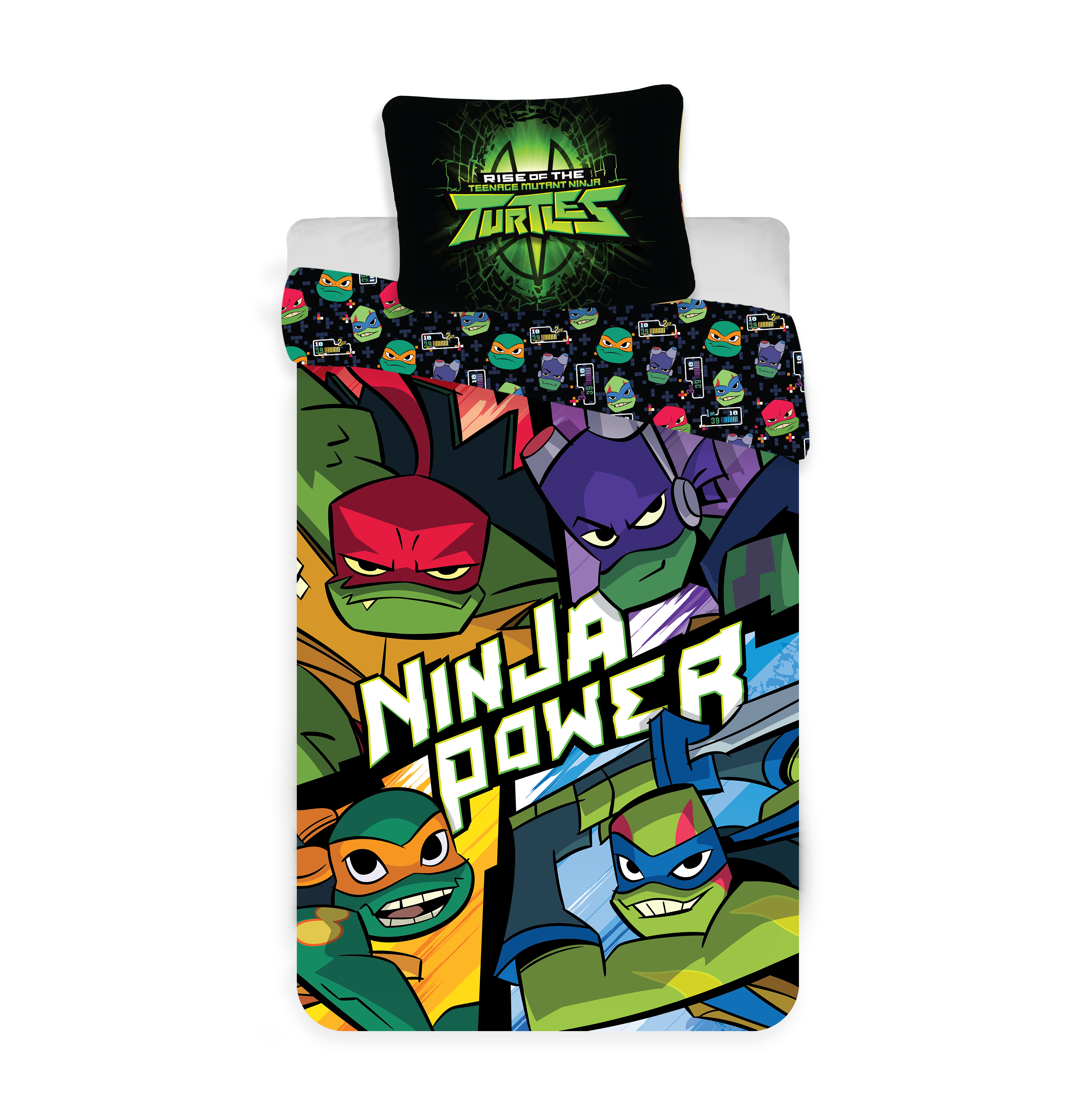 Bed Linen - Adult Size 140 x 200 cm - Ninja Turtles (1027001)