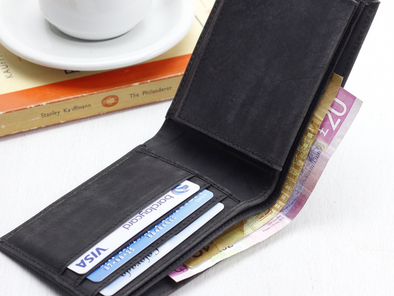 Men's Black Wallet Black