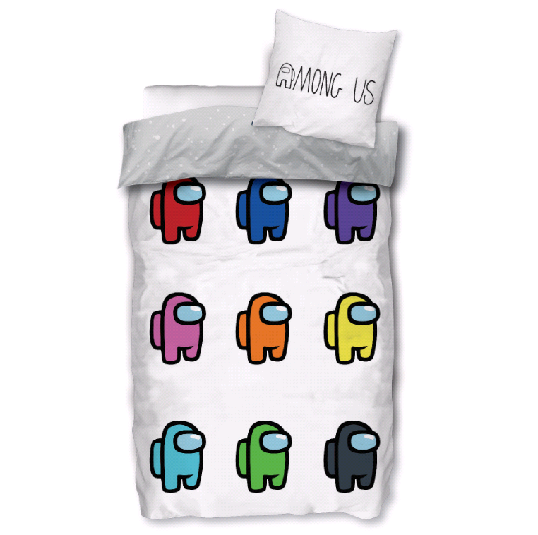 Bed Linen - Adult Size 140 x 200 cm - Among Us (AM009)