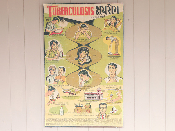 Old Indian Tuberculosis Health Education Poster Small