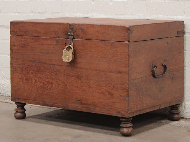 Old Teak Chest Large