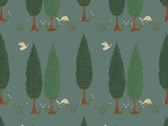 Tranquility Wallpaper - Asparagus Green - TR1902AG