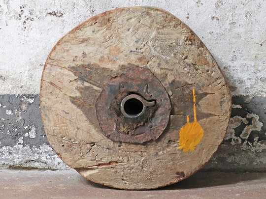 Antique Ox-Cart Wheel Medium