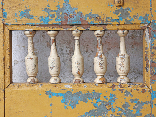 Antique Double Doors Blue