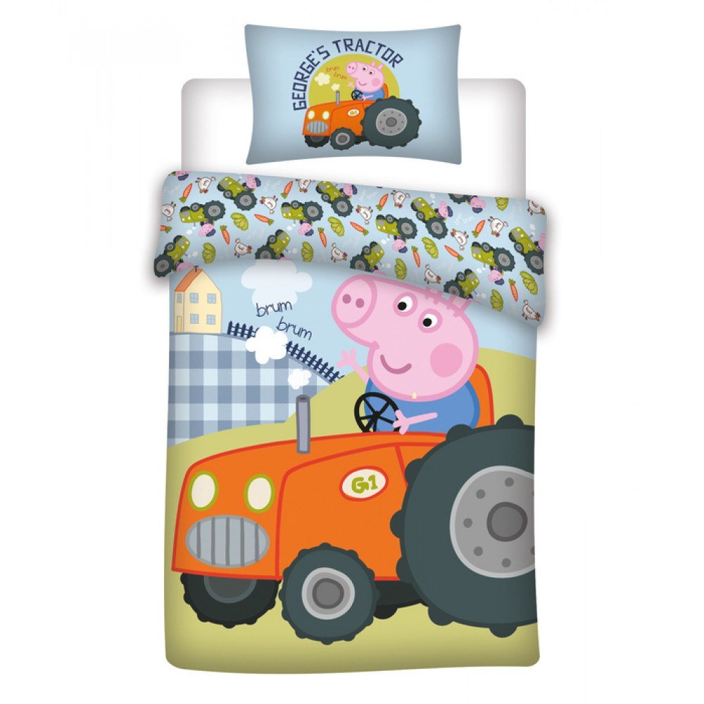 Bed Linen - Junior Size 100 x 140 cm - George Pig (100081-01)