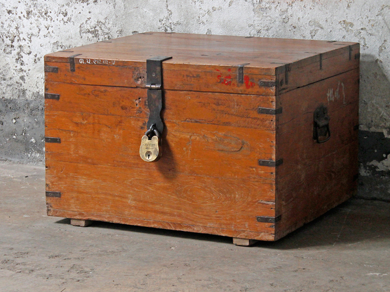 Wooden Storage Chest Large
