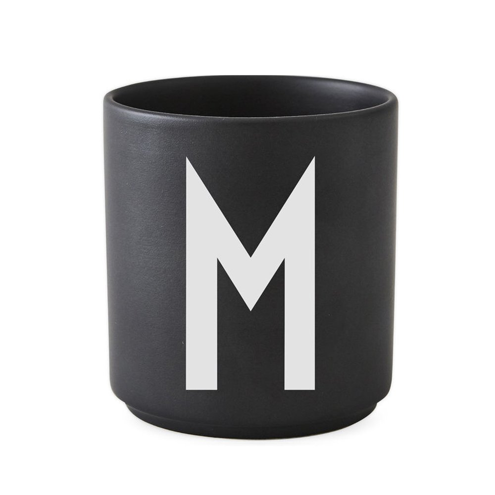 ​Design Letters - Personal Porcelain Cup M - Black (10204000M)
