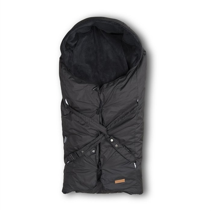Babytrold - Foot Muff Luxe w. Fleece and Wool - Black
