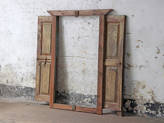 Antique Shuttered Window Frame Multi