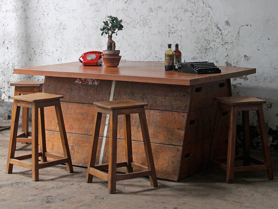 Upcycled Vintage Vaulting Horse Table Large