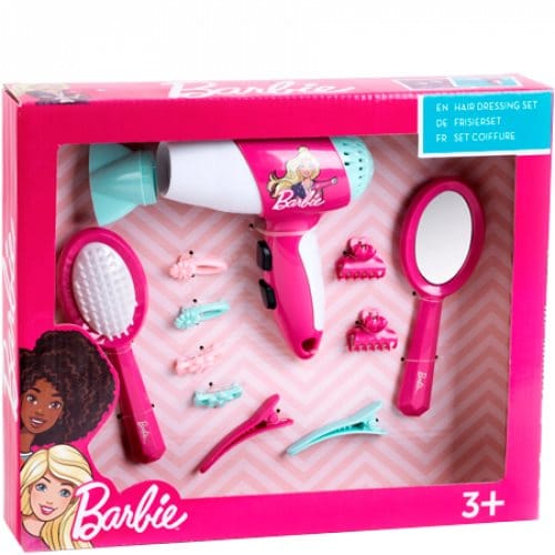 Barbie - Hair Dressing Set w. Hair Dryer and Accessories (KL5790)