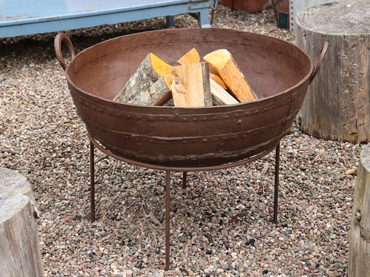Kadai Fire Bowl - Extra Large - 70-80cm Black