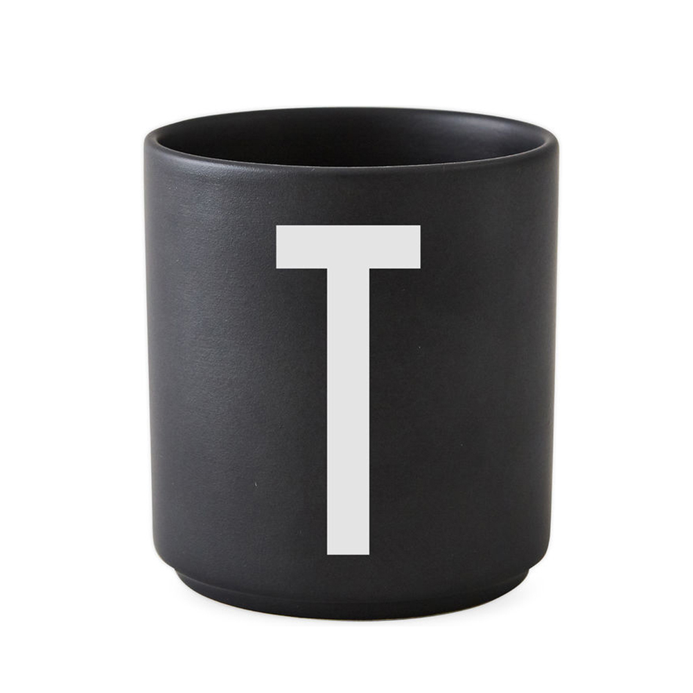 Design Letters - Personal Porcelain Cup T - Black