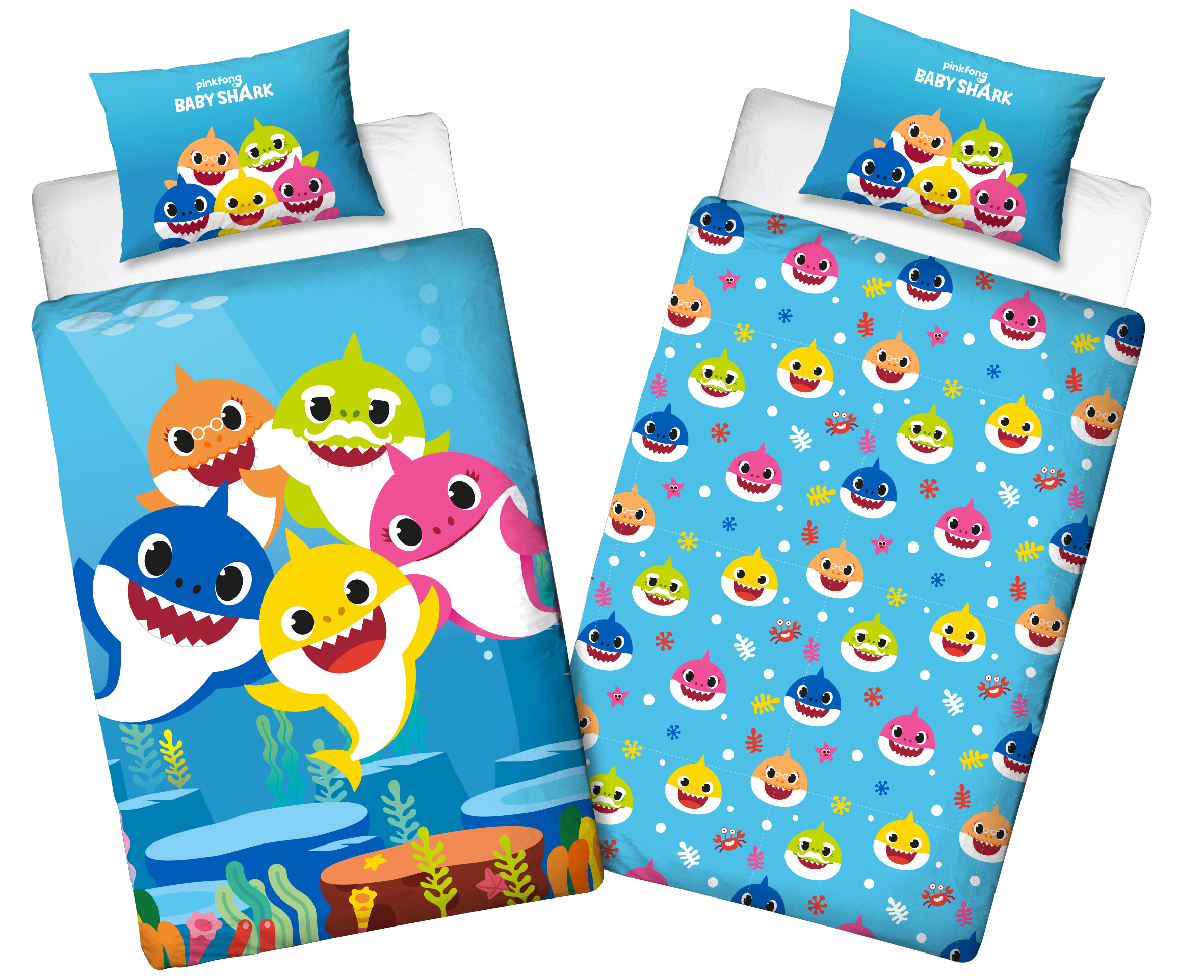 Bed Linen - Junior Size 100 x 140 cm - Baby Shark (BSH006)