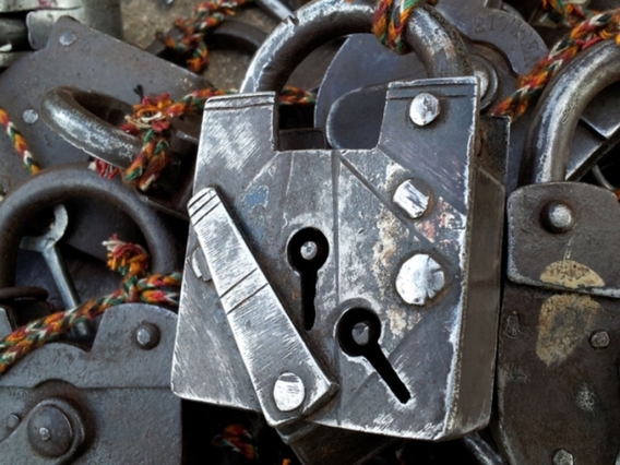 Antique Iron Padlock