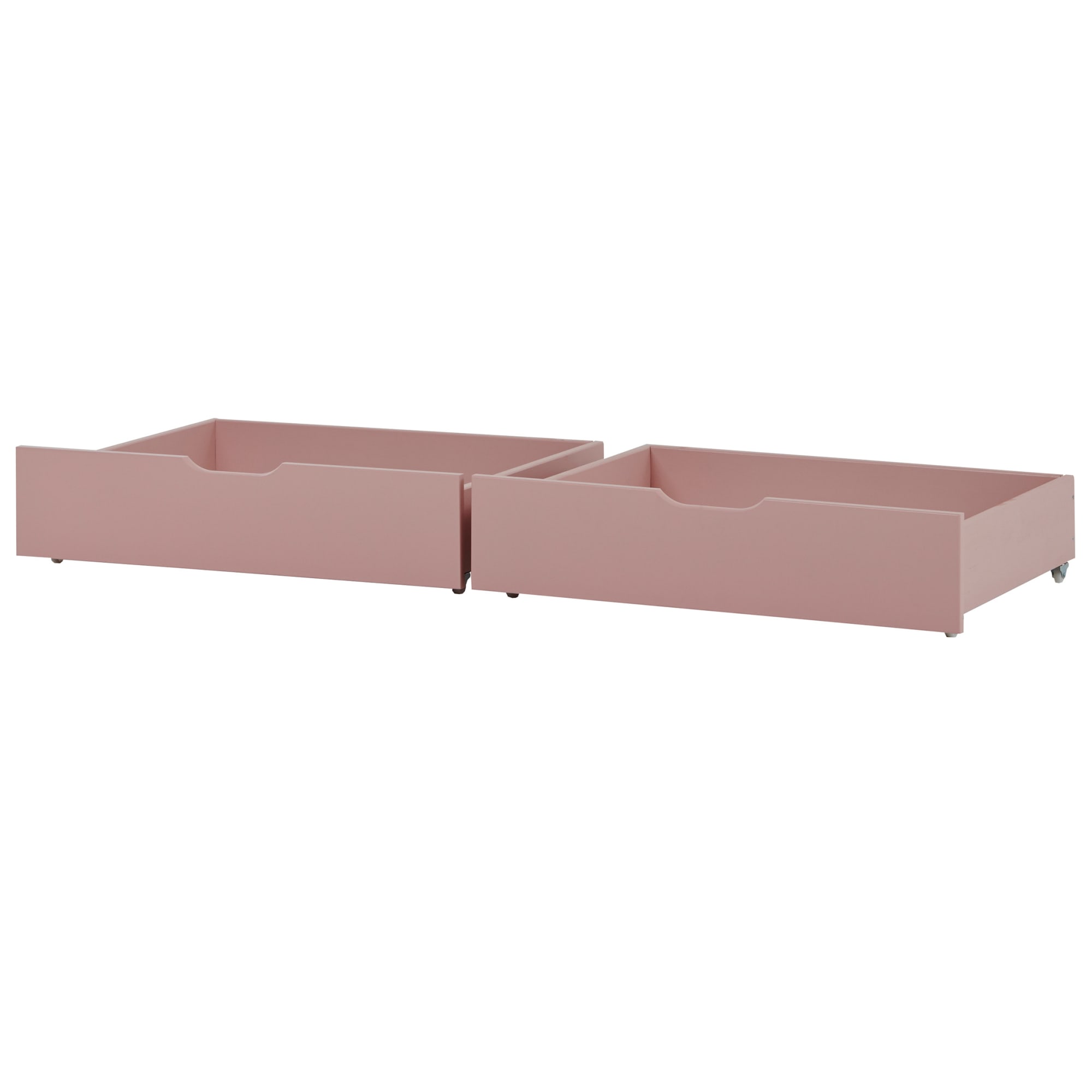 Hoppekids - IDA-MARIE Bed Drawer on Wheel 2 pcs - Pale Rose